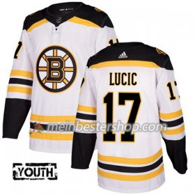 Boston Bruins Milan Lucic 17 Adidas 2017-2018 Weiß Trikot Authentic - Kinder